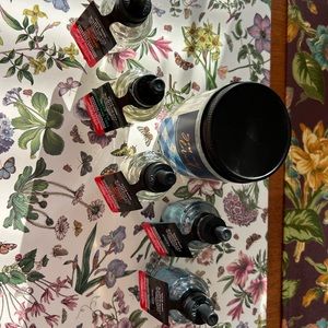 NEW Bath and Body candle& 5 wallflowers